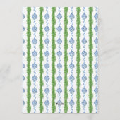 Blue & White Chinoiserie Garland Grandmillennial Kaart (Achterkant)