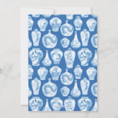 Blue White Chinoiserie Ginger Jars Vrijgezellenfee Kaart (Achterkant)