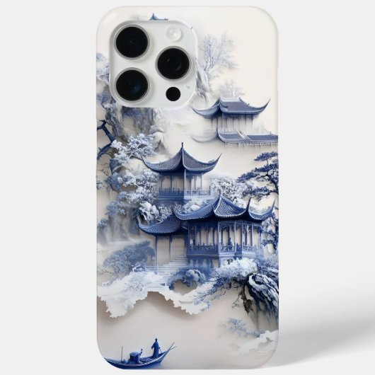 Blue & White Chinoiserie iPhone 13 Case – Artistic (Achterkant)