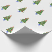 Blue White Chinoiserie Pottery Kerstmis - Gift Cadeaupapier (Hoek)