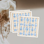  Blue White Chinoiserie Temple Ginger Jars Servet