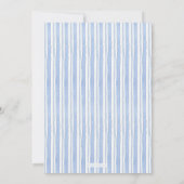 Blue & White Chinoiserie Topiary Baby shower Kaart (Achterkant)