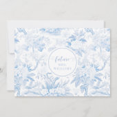 Blue White Chinoiserie Vrijgezellenfeest Recept Ka Kaart (Achterkant)