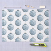 Blue White Christmas Snowflakes Ornamenten Tissuepapier (Craft)