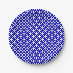 Blue White Circle of Life Papieren Bordje