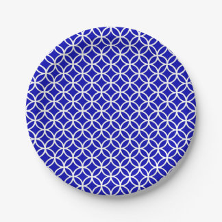 Blue White Circle of Life Papieren Bordje