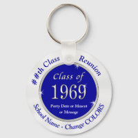 Blue White Class of 1969 Class Reunion Sleutelhang