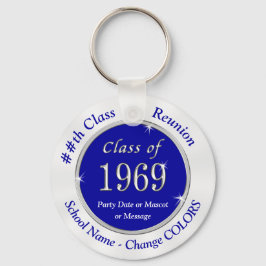 Blue White Class of 1969 Class Reunion Sleutelhang Sleutelhanger