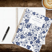 Blue & White Country Floral Planner