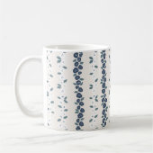 Blue White Cute Farmhouse Rustic Pattern Koffiemok (Links)