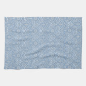 Blue & White Damask Kitchen Towel Theedoek (Horizontaal)