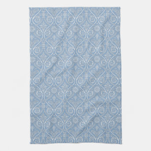 Blue & White Damask Kitchen Towel Theedoek