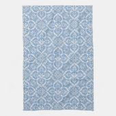 Blue & White Damask Kitchen Towel Theedoek (Verticaal)