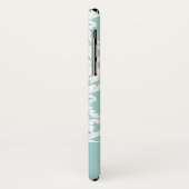 Blue White Damask Monogram Case-Mate iPhone Case (Achterkant/links)