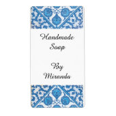 Blue White Delft Cornflower - Etiketten voor aange (Voorkant)