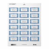 Blue White Delft Cornflower - Etiketten voor aange (Full Sheet)