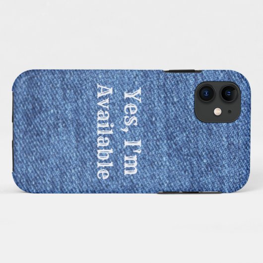 Blue White Denim Theme Wedding Case-Mate iPhone Case (Achterkant (horizontaal))