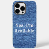 Blue White Denim Theme Wedding Case-Mate iPhone Case (Achterkant)