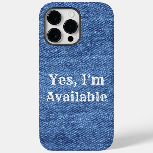 Blue White Denim Theme Wedding Case-Mate iPhone Case (Achterkant)