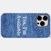 Blue White Denim Theme Wedding Case-Mate iPhone Case (Achterkant (horizontaal))