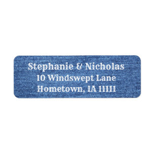 Blue White Denim Theme Wedding Etiket