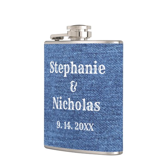 Blue White Denim Theme Wedding Heupfles (Links)