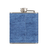 Blue White Denim Theme Wedding Heupfles (Achterkant)