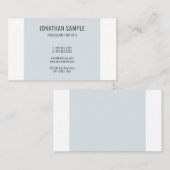 Blue White Design Sjabloon Moderne Professional Visitekaartje (Voorkant / Achterkant)