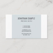 Blue White Design Sjabloon Moderne Professional Visitekaartje (Voorkant)