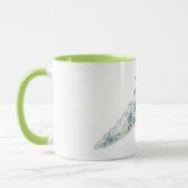 Blue White Floral Carrot Mok (Links)