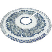 Blue White Floral Chinese Round Kerstboom Rok (Gekanteld)