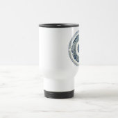 Blue White Floral Chinese Round Reisbeker (Center)