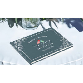 Blue White Floral Tortelduifjes Wedding Guestbook Gastenboek