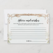 Blue White Floral Vrijgezellenfeest Advies en wens (Voorkant)