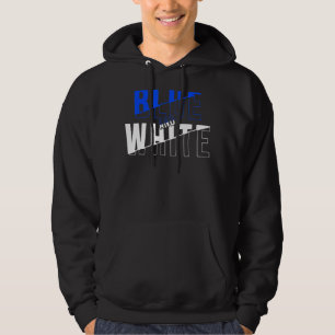 Blue White Football Game Day Group Shirt voor High