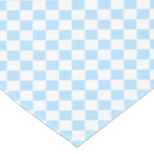 Blue White Gecontroleerd Baby shower Kinder Room D Tafelkleed (Gekanteld)