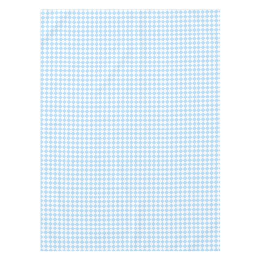 Blue White Gecontroleerd Baby shower Kinder Room D Tafelkleed (Voorkant)