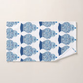 Blue White Ginger Jar Bath Towel Set Bad Handdoek (Handdoek)