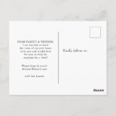 Blue & White Ginger Jar Bewegende aankondiging Briefkaart (Achterkant)