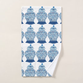 Blue White Ginger Jar Hand Towel Handdoek