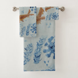 Blue White Ginger Jar Towel Set Fish Towel Set Bad Handdoek