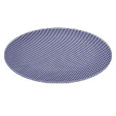 Blue-White Gingham-12in ROUND CUTTING BOARD Snijplank (Hoek)