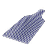Blue-White Gingham-CUTTING BOARD PADDLE Snijplank (Hoek)