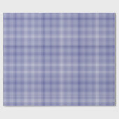 Blue-White Gingham-GIFT WRAPPING PAPER Cadeaupapier (Vlak)