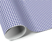Blue-White Gingham-GIFT WRAPPING PAPER Cadeaupapier (Rol Hoek)