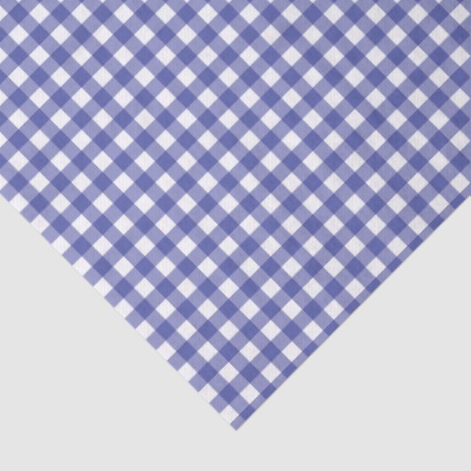 Blue White Gingham Tissuepapier (Detail)