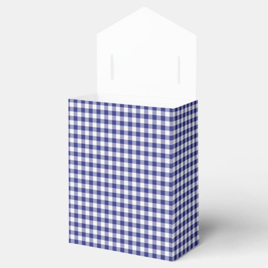Blue-White Ginham-ARTITY FAVOR BOX, tent Bedankdoosjes (Geopend)