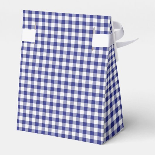 Blue-White Ginham-ARTITY FAVOR BOX, tent Bedankdoosjes (Achterkant)