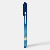 Blue, White & Gold Abstract Case-Mate iPhone Case (Achterkant / Links)