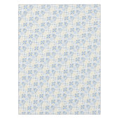 Blue White Gold Geometric Tile Chinoiserie Tafelkleed (Voorkant)